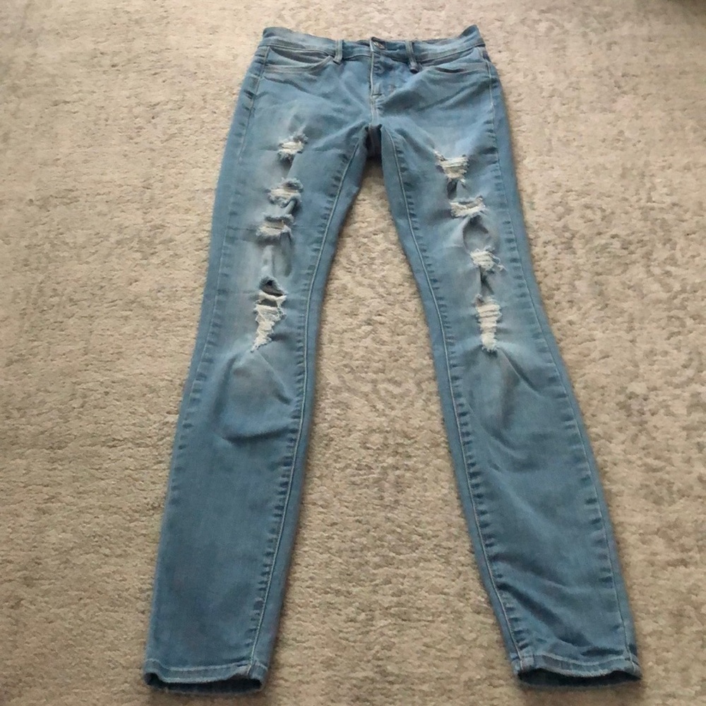 Pacsun light wash ripped jeans